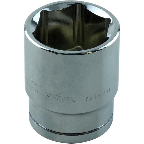 K-Tool International 1/2" Drive, 7/8" SAE Socket, 6 Points, Stndrd 6 Pnt Chrome 1/2"Dr, 7/8 KTI-23128 - main